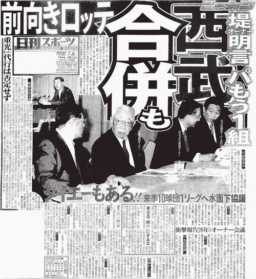 04年7月8日付日刊スポーツ1面