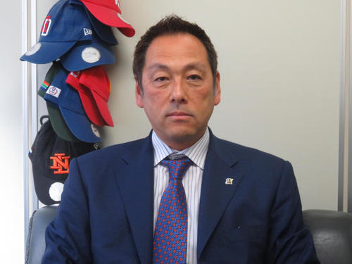 選手会の森事務局長。04年は事務局員だった