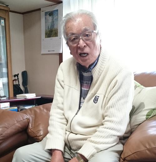 「タイミングはセーフだった」と話す石原利男さん
