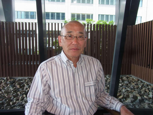７７年の夏の甲子園でサヨナラ満塁弾を放った大鉄の元外野手、川端氏（撮影・堀まどか）
