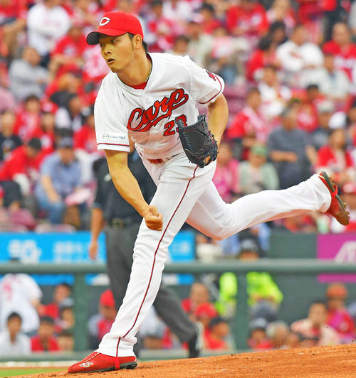 広島薮田和樹(2018年5月31日撮影)