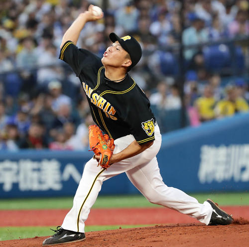 DeNA戦に先発した阪神馬場皐輔（2018年8月12日撮影）