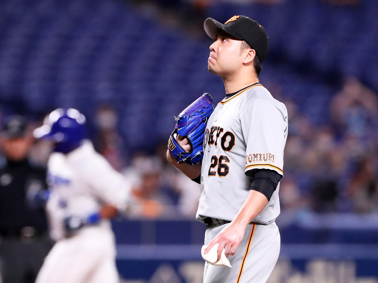 2回裏中日無死、今村はビシエドに右越え本塁打を浴びる（撮影・加藤哉）