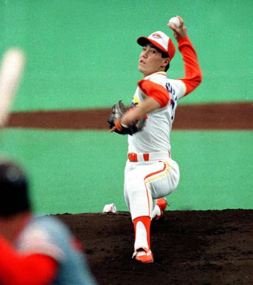 １９８８年７月２日の阪急戦で登板した日本ハムの松浦宏明