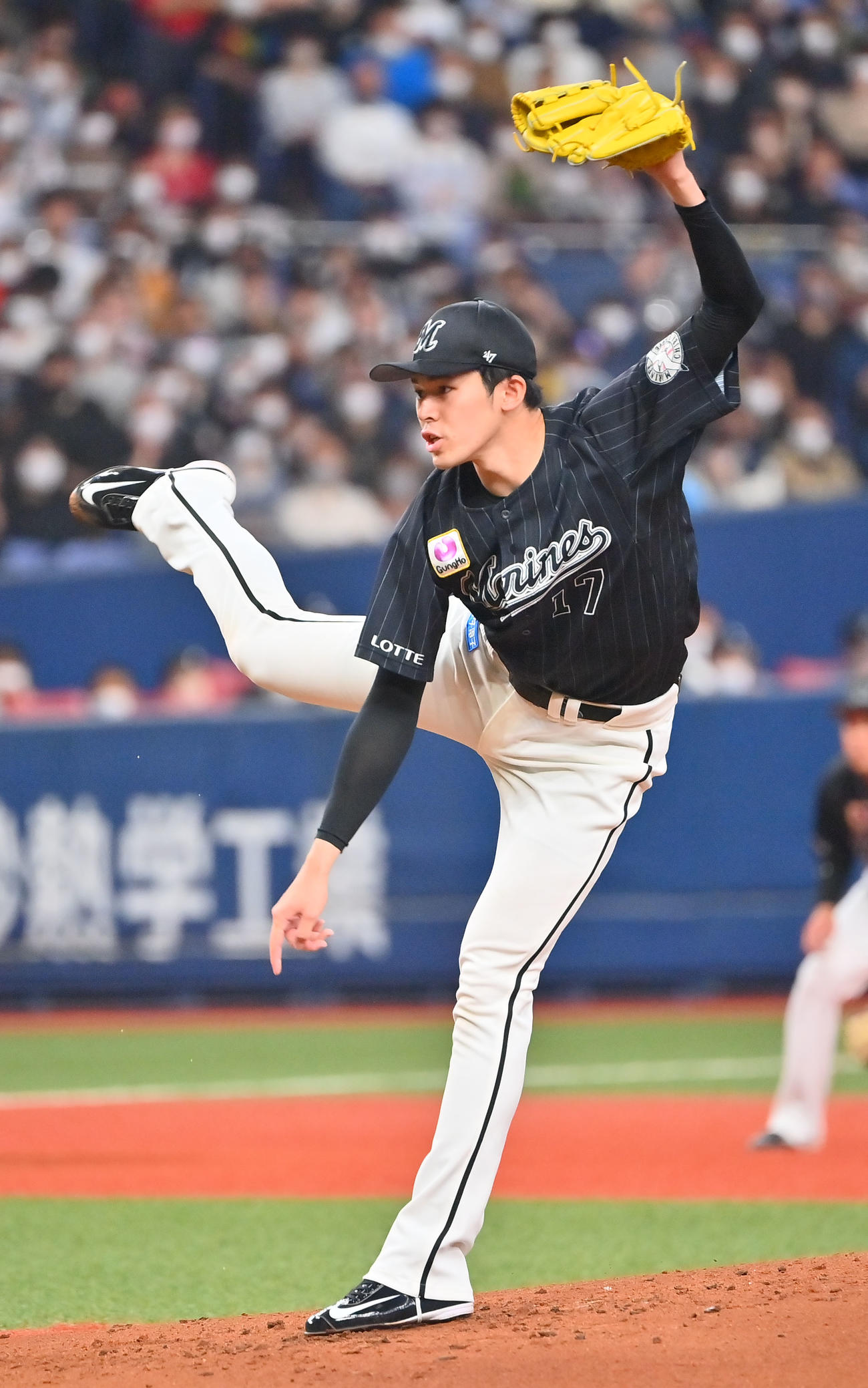 ロッテ佐々木朗希（2022年4月24日撮影）