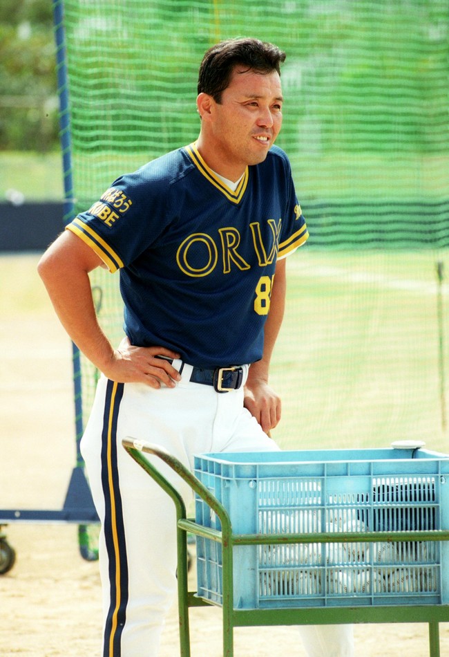 オリックス2軍監督時代の岡田彰布助監督（1997年撮影）