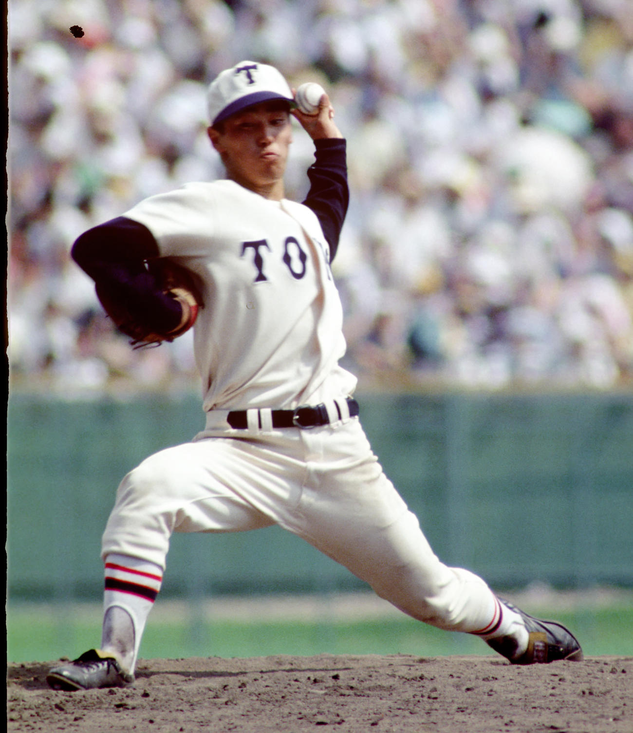 77年8月、東洋大姫路のエースだった松本正志さん