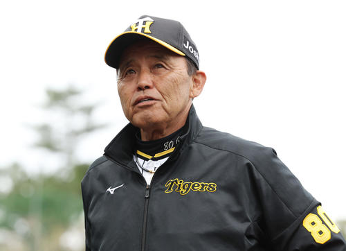 阪神岡田監督（2024年2月27日撮影）
