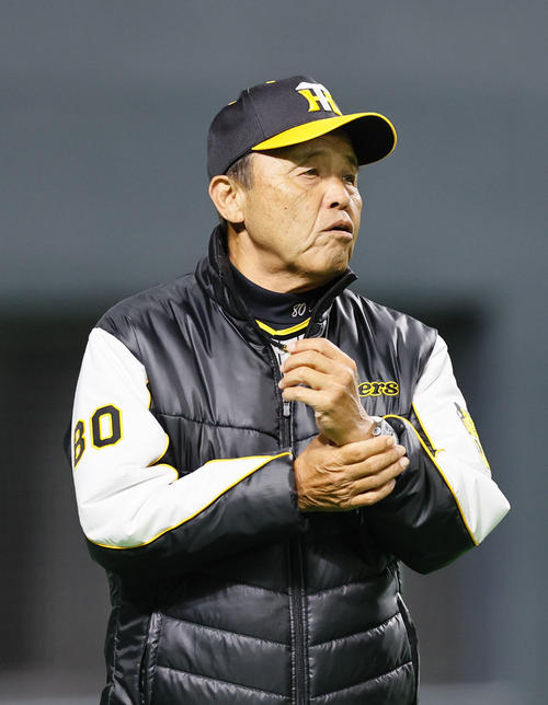 阪神岡田監督（2024年3月2日撮影）
