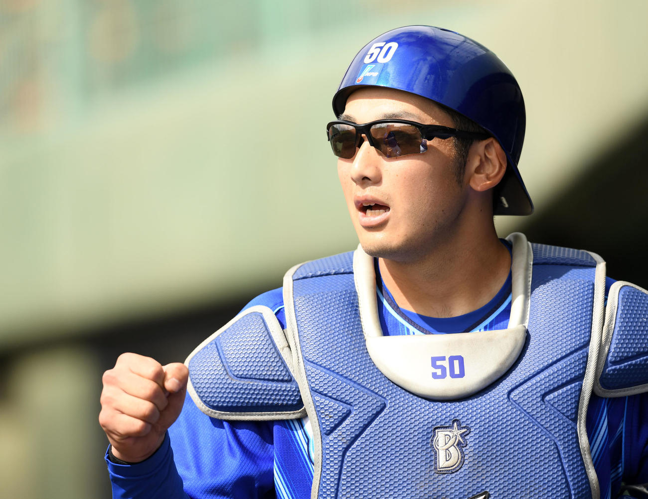 DeNA山本祐大（2021年2月13日撮影）