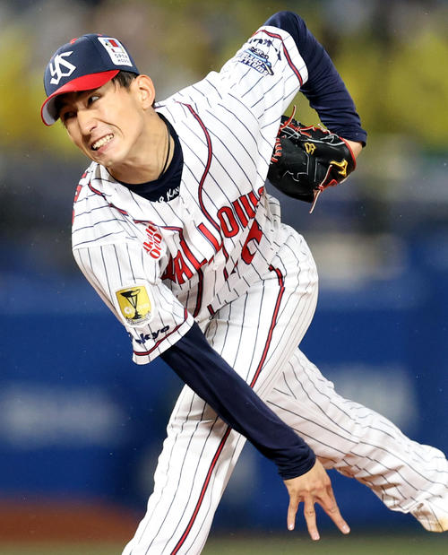 ヤクルト金久保優斗（2022年4月24日撮影）