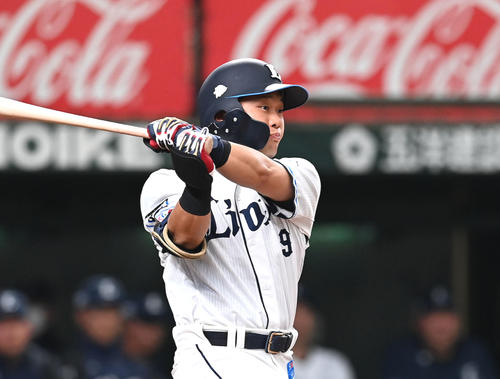 西武ドラ1の蛭間拓哉(2023年3月撮影)