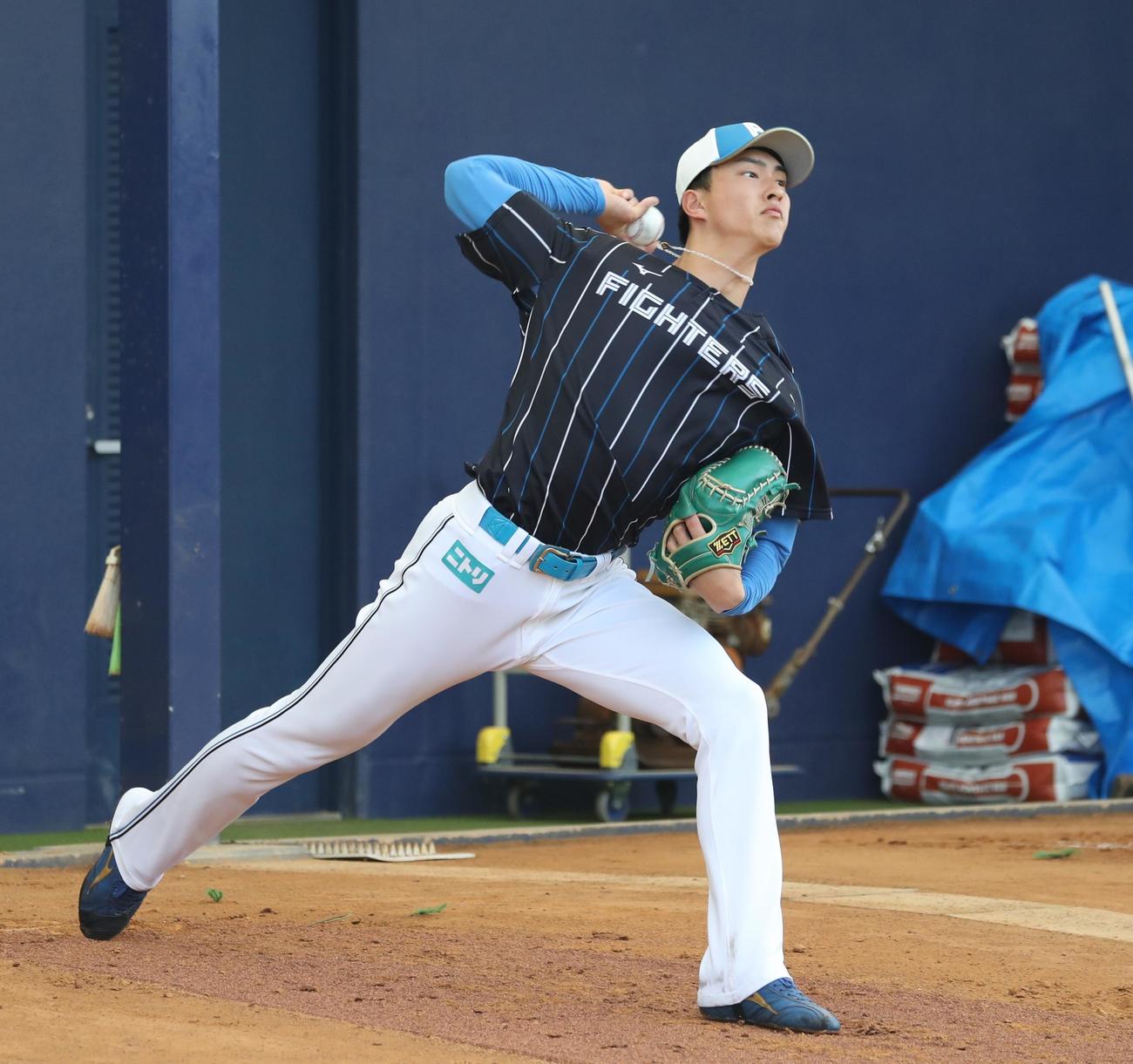 日本ハム達孝太（2023年2月11日撮影）
