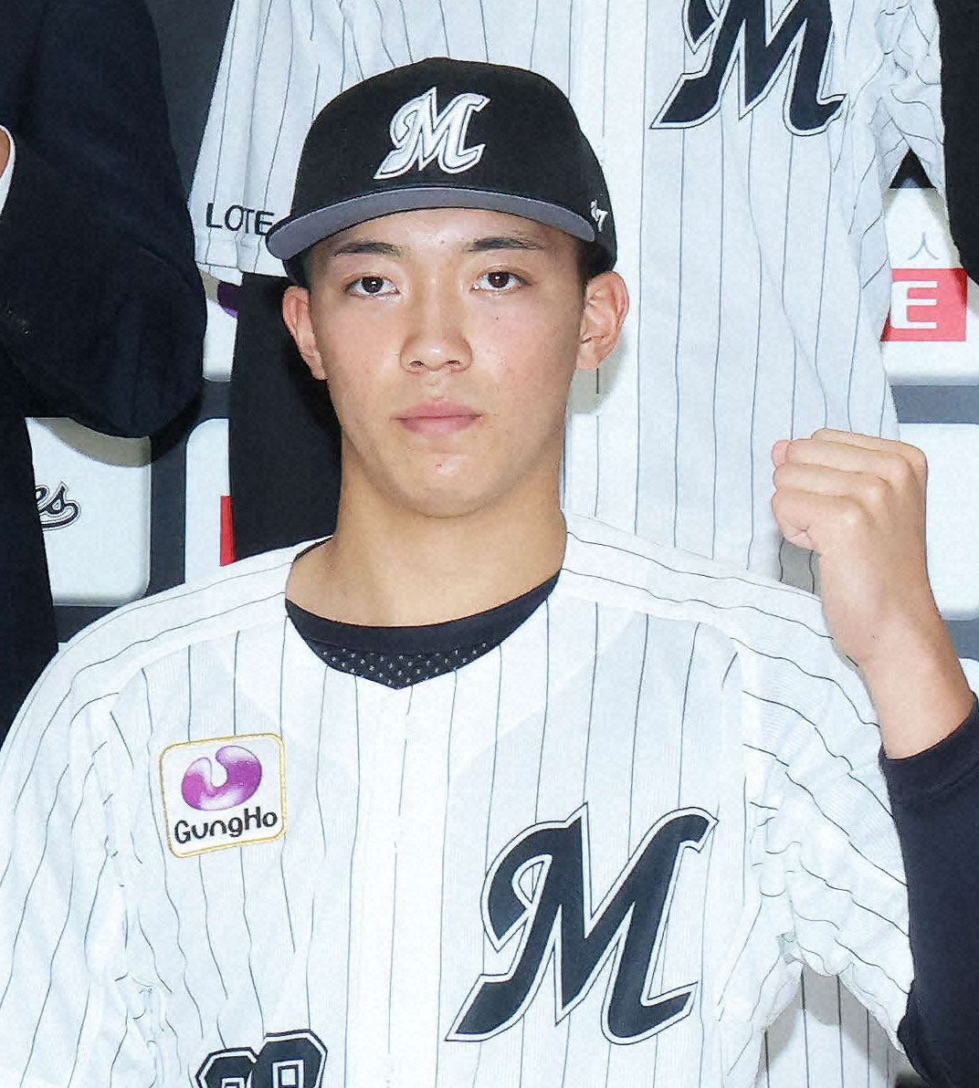 ロッテ金田優太（2022年12月撮影）