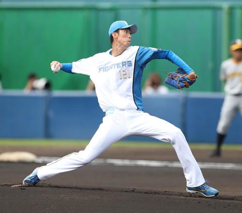 日本ハム福島蓮（2023年2月24日撮影）