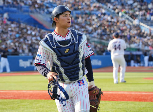 ヤクルト鈴木叶（2024年3月撮影）