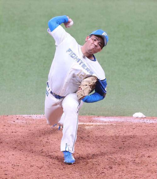 日本ハム川勝空人（2025年8月撮影）