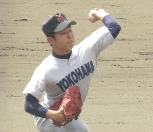 横浜・板川佳矢投手（２０１８年４月８日撮影）