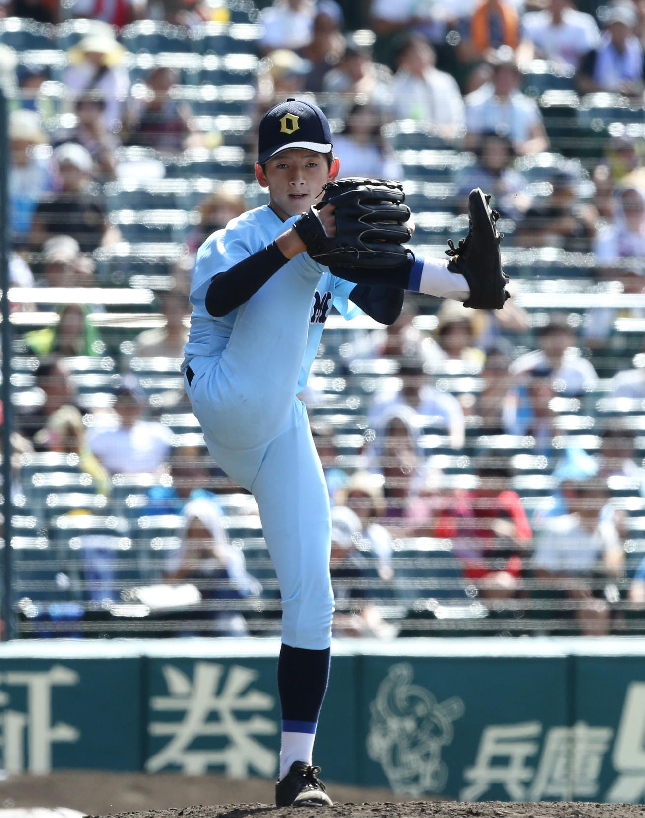18年夏の甲子園、常葉大菊川戦に先発した近江・林は8回1失点の力投（2018年8月17日）
