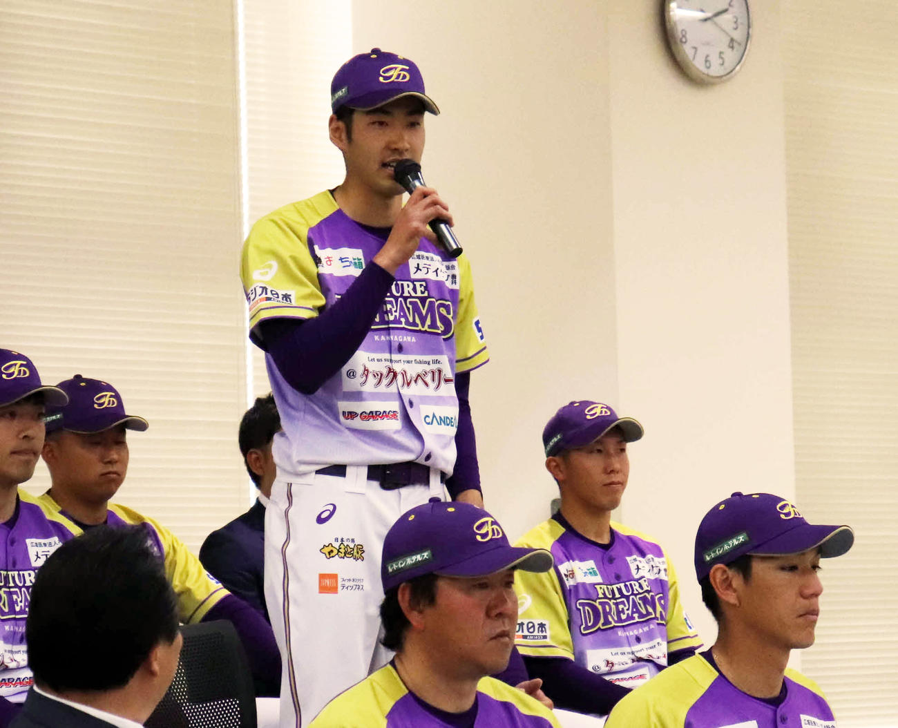 意気込みを語るBC神奈川杉浦（撮影・湯本勝大）