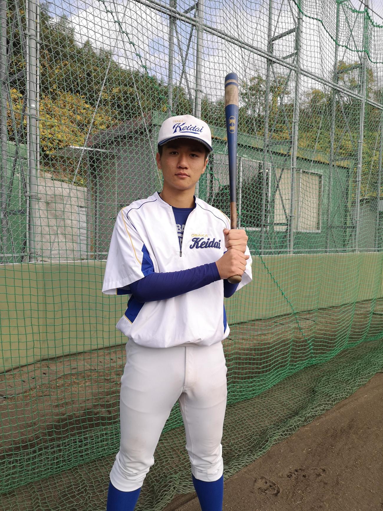 大経大・堤尚虎学生コーチは、父・おかやま山陽堤監督のように、将来は高校野球の指導者を目指す