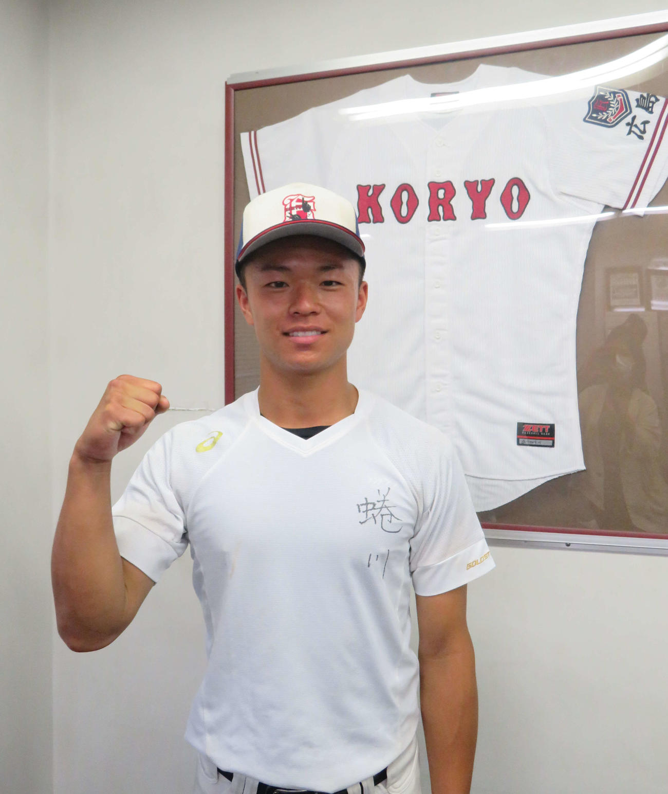 プロ注目の広陵・蜷川大捕手