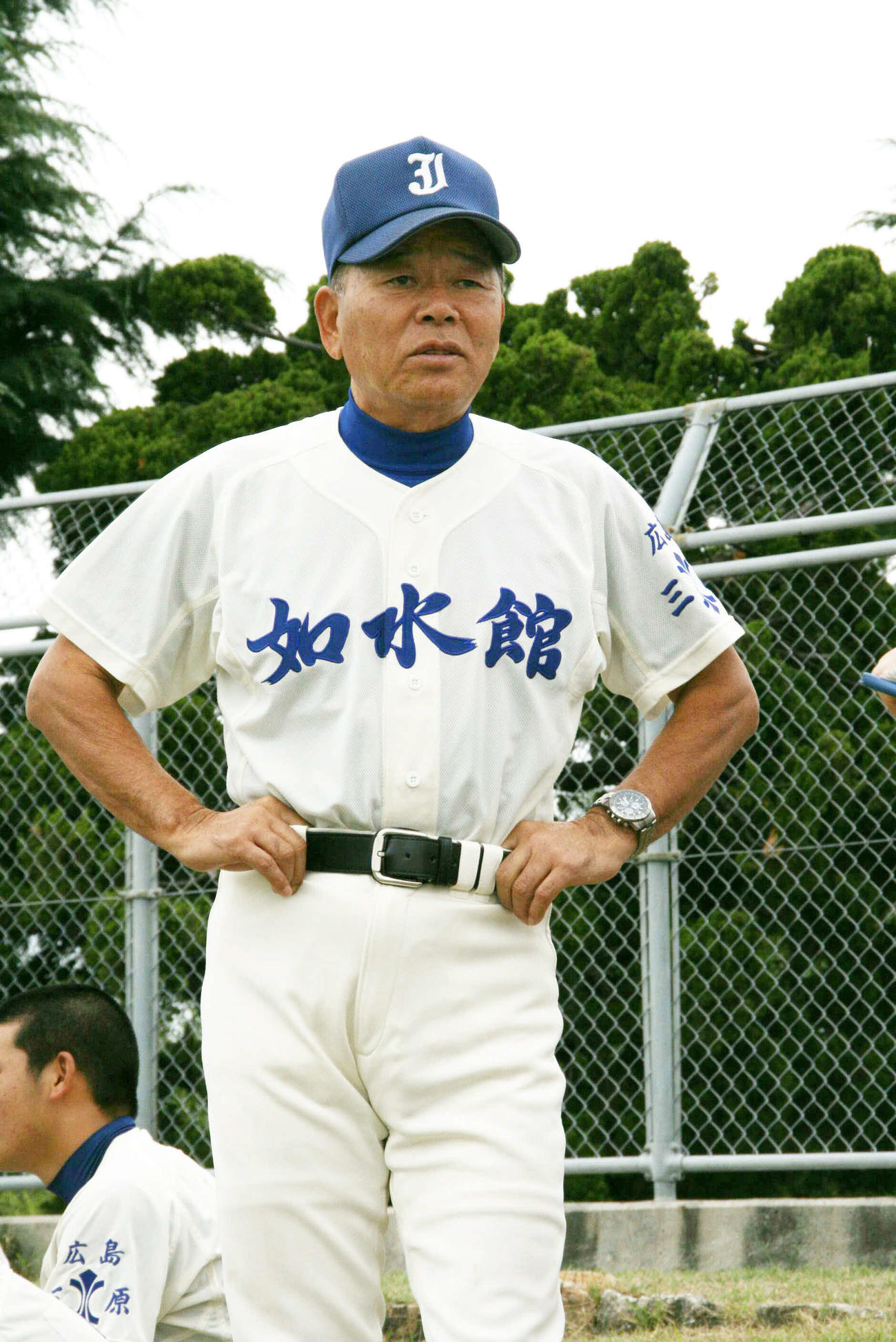 迫田穆成監督（如水館時代＝2007年9月撮影）