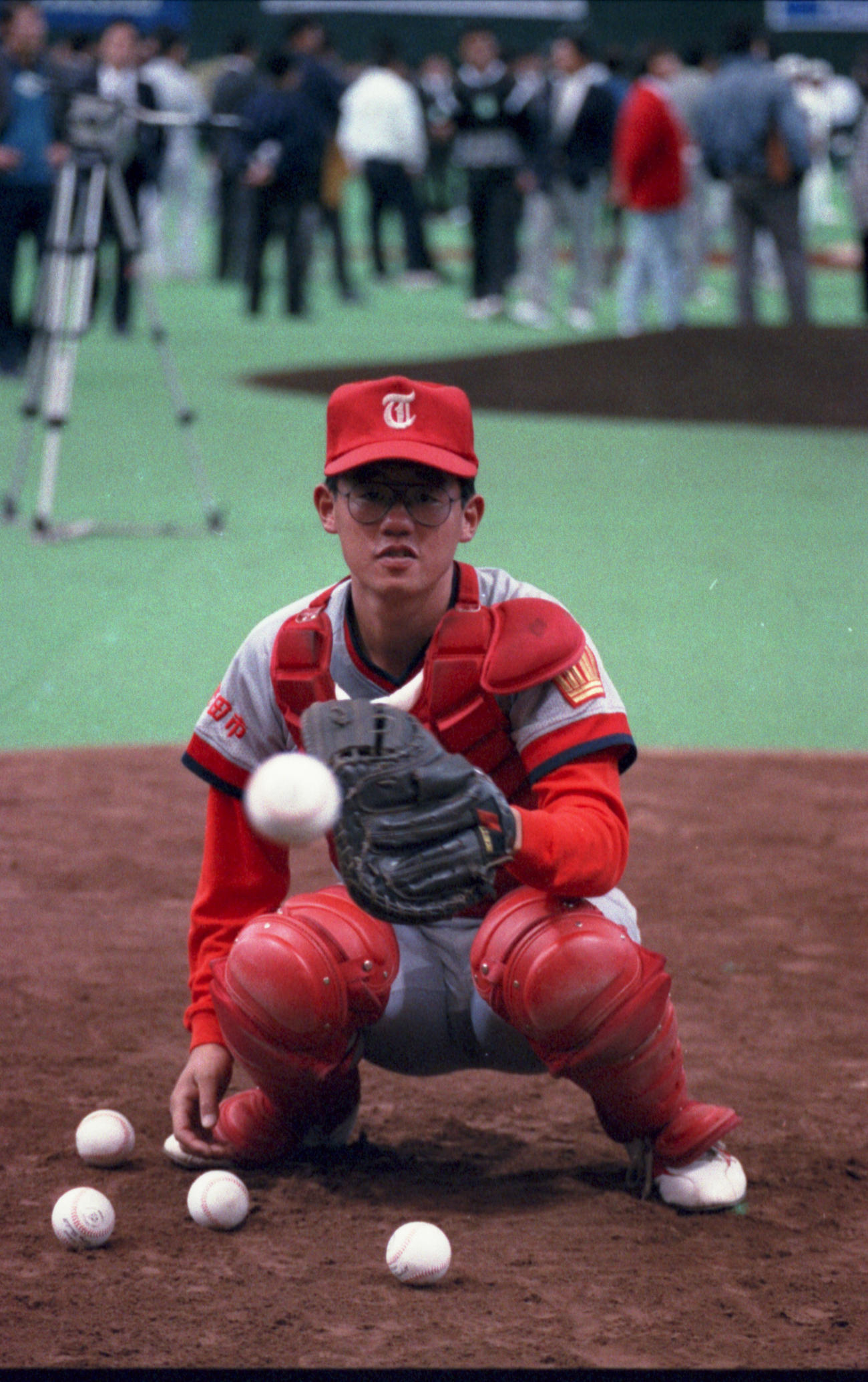 トヨタ自動車時代の古田敦也氏（1989年11月20日撮影）