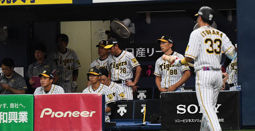阪神対広島　広島み負けガックリする矢野燿大監督（撮影・奥田泰也）