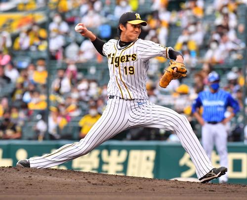 阪神対DeNA　阪神3番手で登板する藤浪晋太郎（撮影・上田博志）