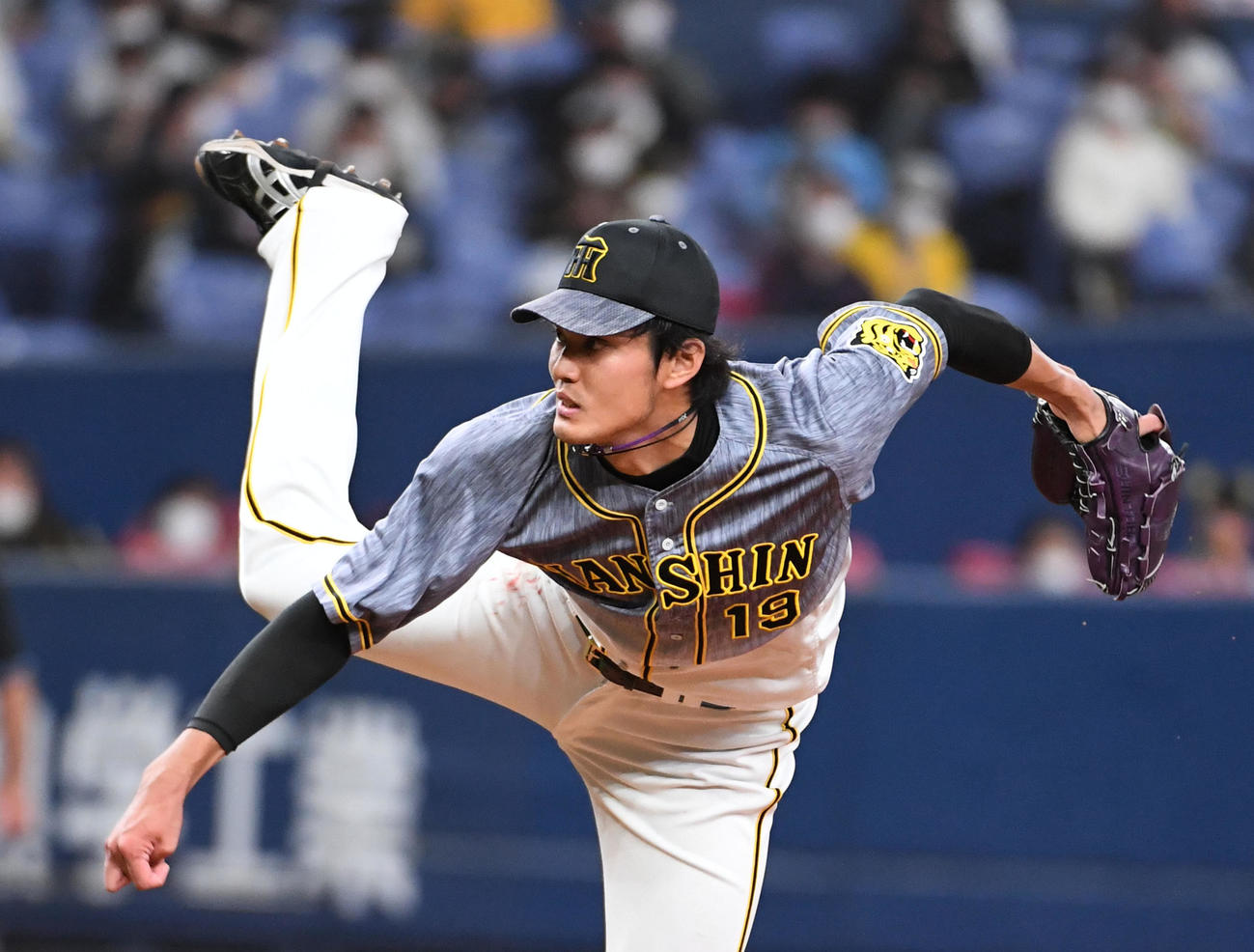 オリックス対阪神　阪神先発の藤浪（撮影・前岡正明）