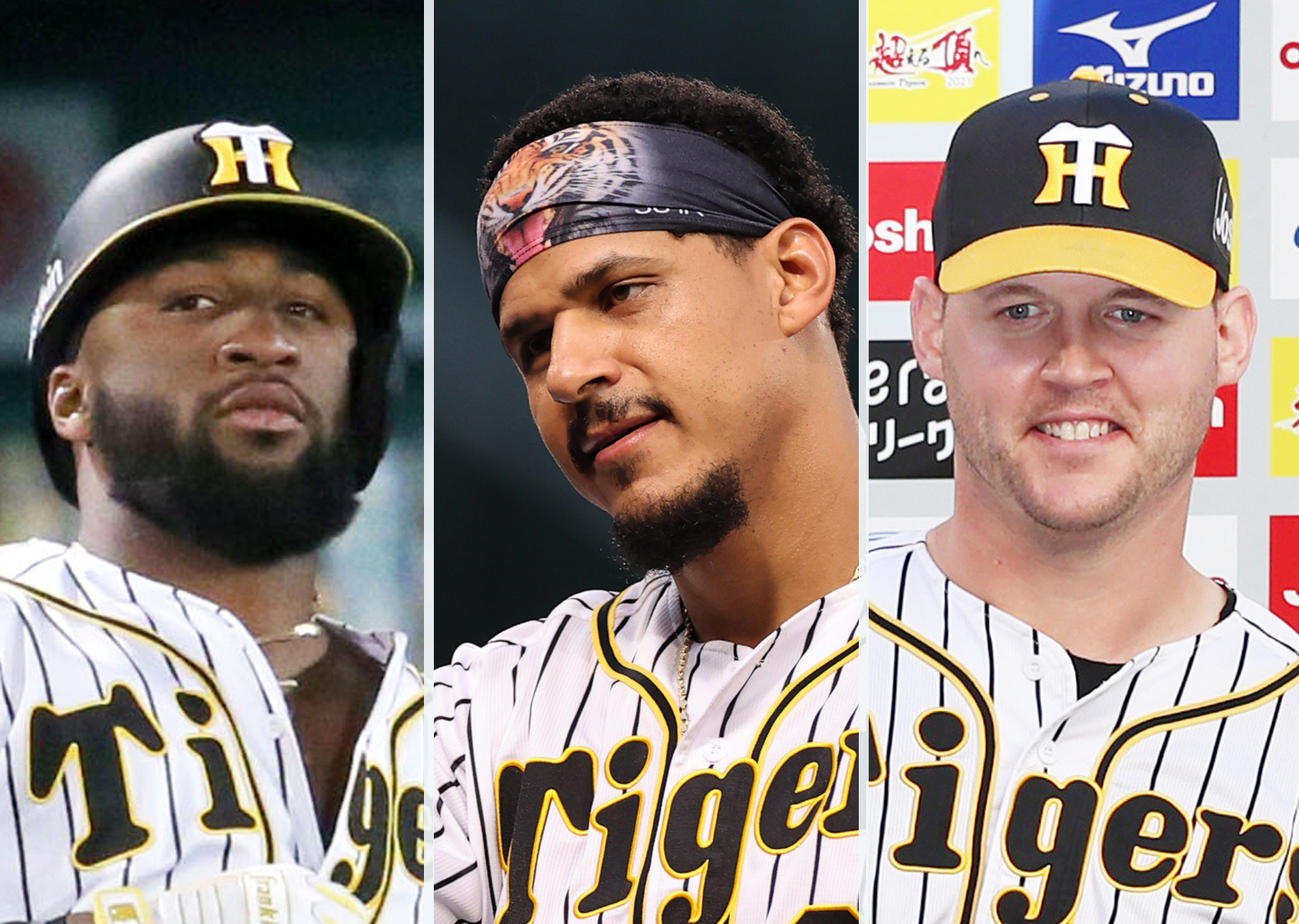左から阪神ロハス、マルテ、サンズ
