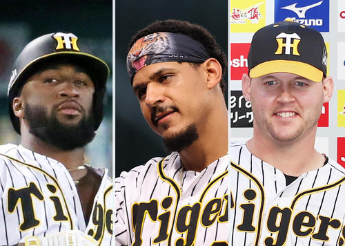 左から阪神ロハス、マルテ、サンズ
