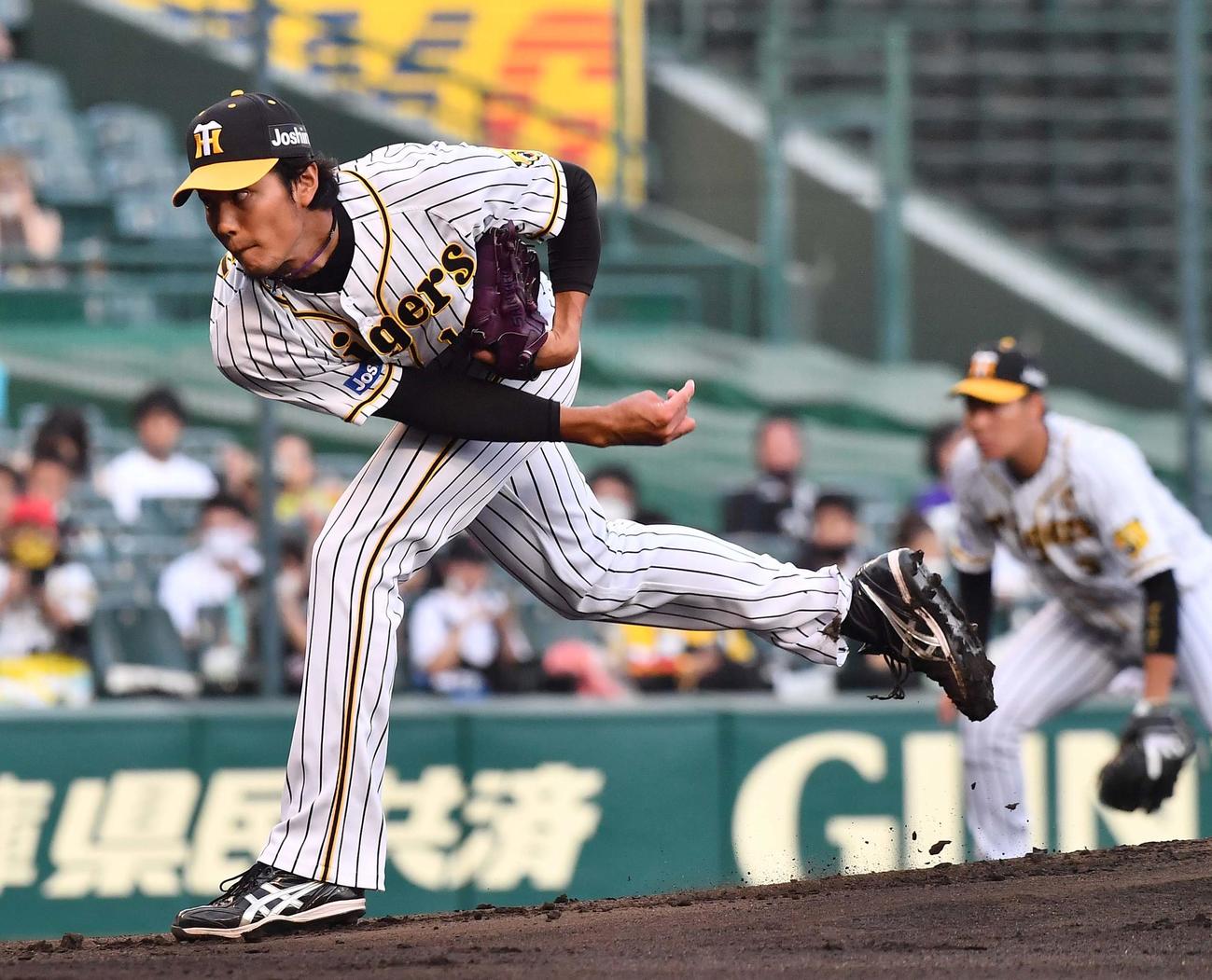 阪神対ロッテ　阪神先発の藤浪（撮影・上田博志）