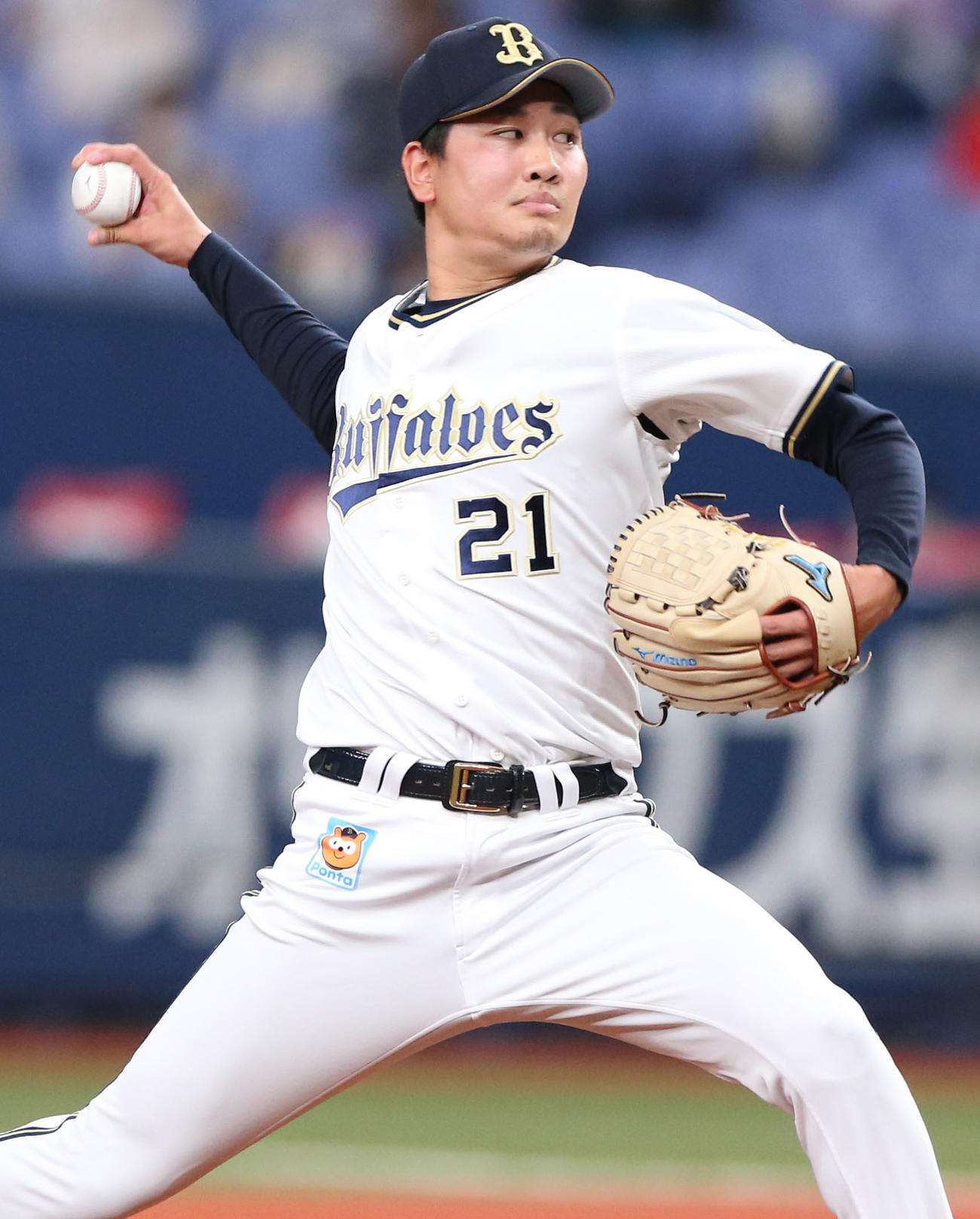 オリックス対阪神　オリックス先発の竹安（撮影・上山淳一）