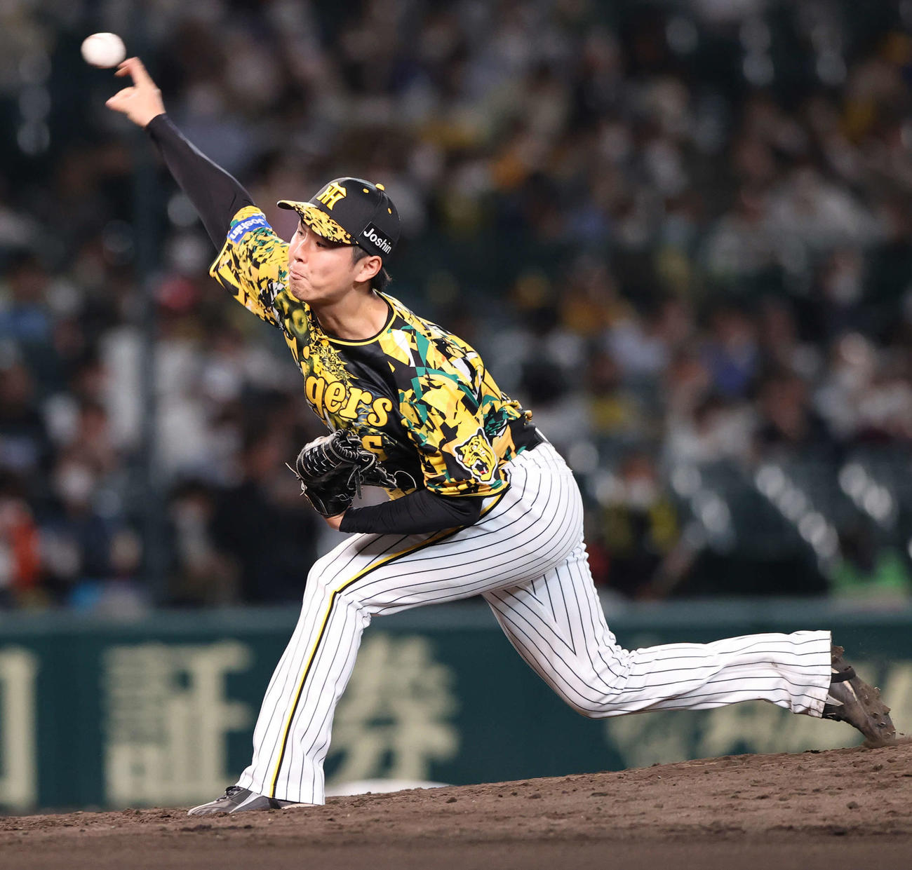 阪神対中日　6回表を抑えた阪神浜地（撮影・上山淳一）