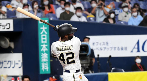 オリックス時代のアデルリン・ロドリゲス（2020年9月19日撮影）