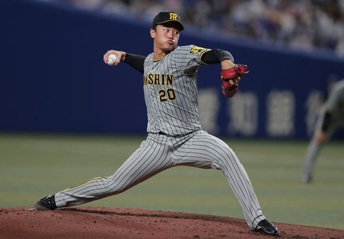 中日対阪神　力投する阪神先発の森木（撮影・前田充）