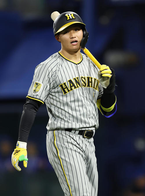 阪神森下翔太（2024年5月10日撮影）