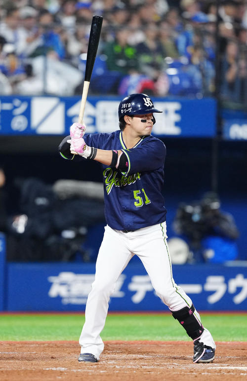 ヤクルト浜田太貴（2025年10月1日撮影）