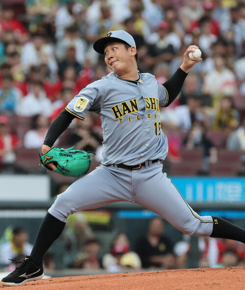 広島対阪神　阪神先発の伊原陵人（撮影・加藤孝規）