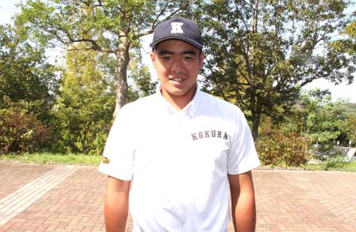 1年生で4番を打つ久木田和志選手。通算11本塁打を放つ右のスラッガーだ