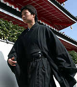 護摩行へ向かう阪神新井（撮影・上田博志）