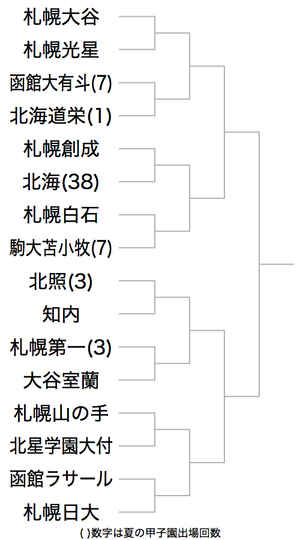 北海は札幌創成と対戦 組み合わせ決定 南北海道 高校野球 日刊スポーツ