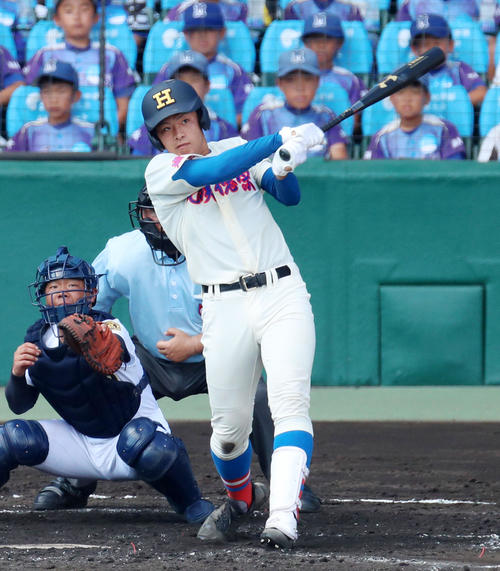 今夏の鳴門戦で通算57号を放った花咲徳栄・野村