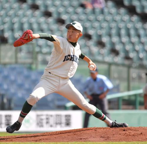 市和歌山対近江兄弟社 市和歌山先発岩本真之介(撮影・上田博志)