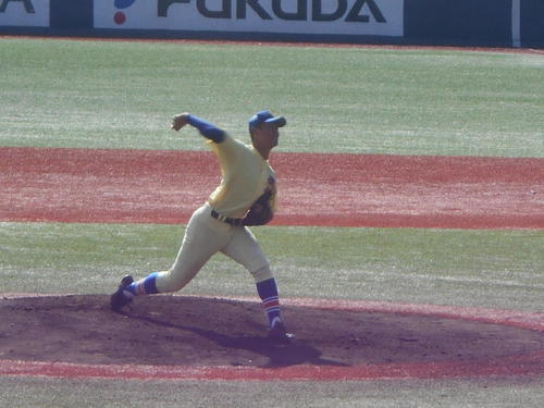 星稜対東海大諏訪 先発のマウンドに上がった星稜・奥川恭伸投手(撮影・鶴屋健太)