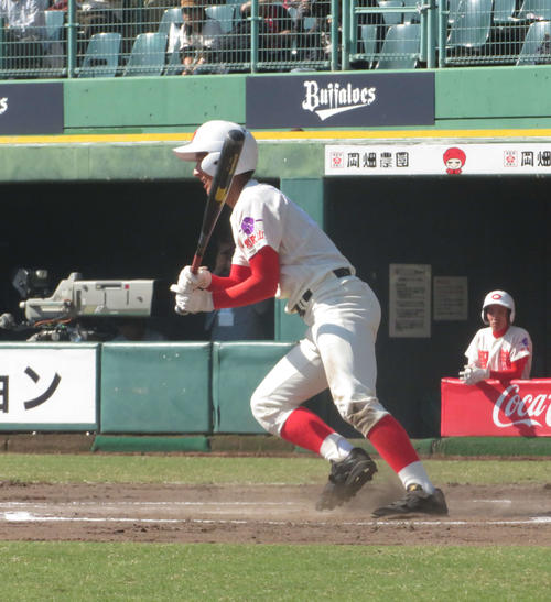 智弁和歌山対大阪偕星学園 3ランを含む6打点をあげた智弁和歌山・綾原創太内野手(撮影・磯綾乃)