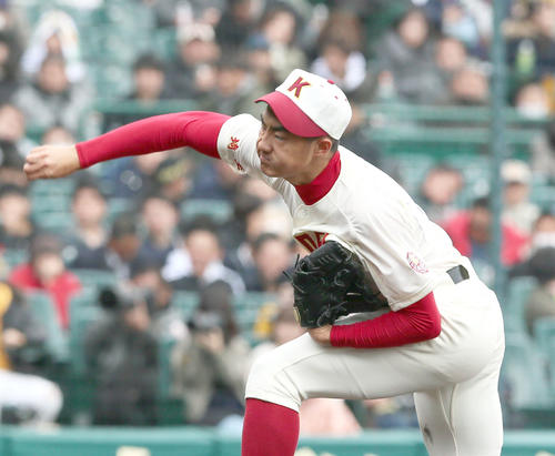 春日部共栄対高松商　春日部共栄先発の村田賢一（撮影・上山淳一）