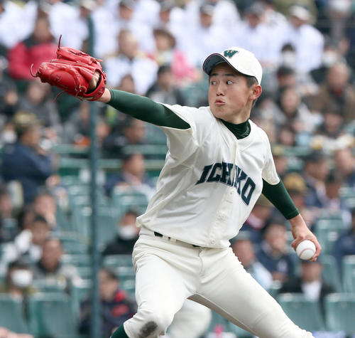 呉対市和歌山　市和歌山先発の岩本真之介	（撮影・上山淳一）